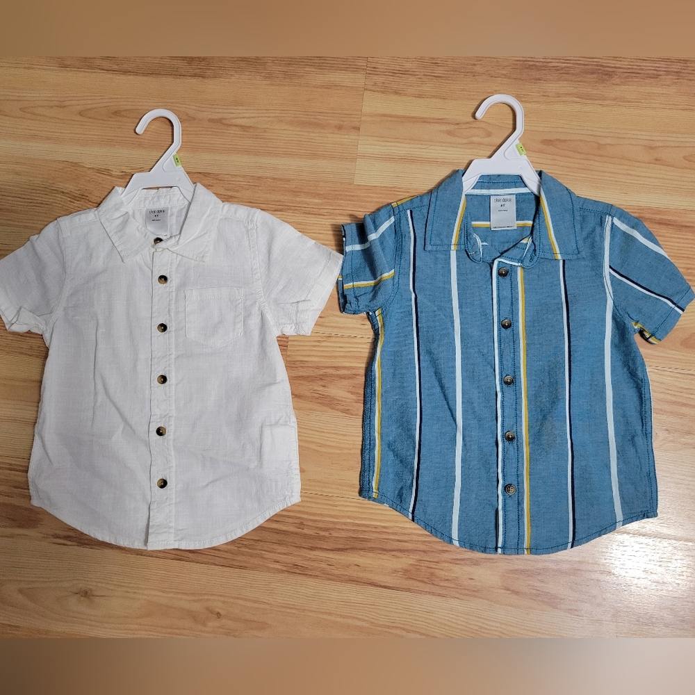 4T button up shirts